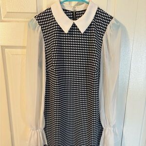 Shelby & Palmer Monochrome Houndstooth Dress size 8